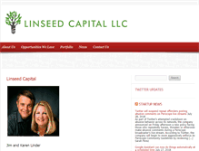 Tablet Screenshot of linseedcapital.com